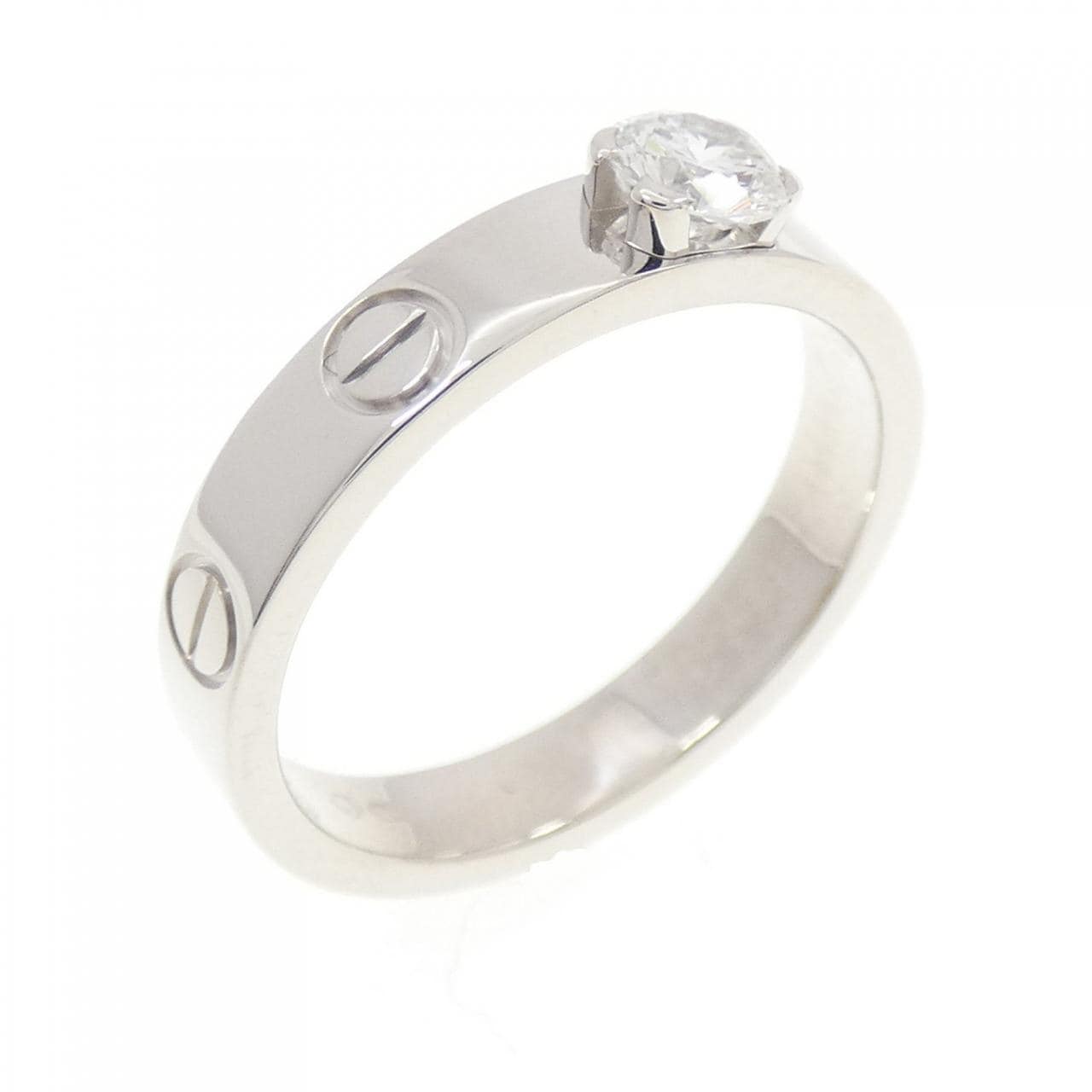 カルティエ ミニラブリング ソリテール リング 0.23CT E IF