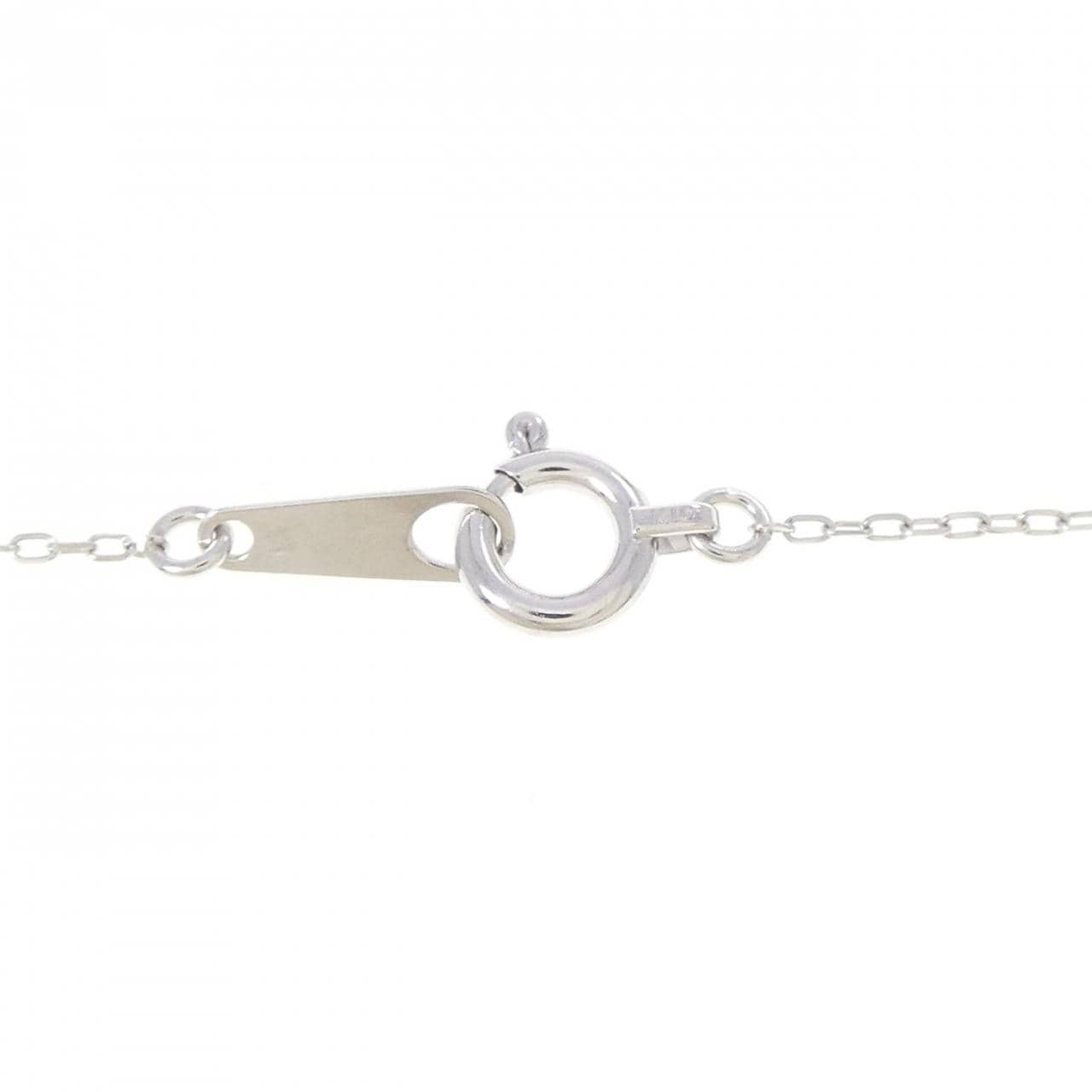 K10WG ハート ダイヤモンド ネックレス 0.03CT