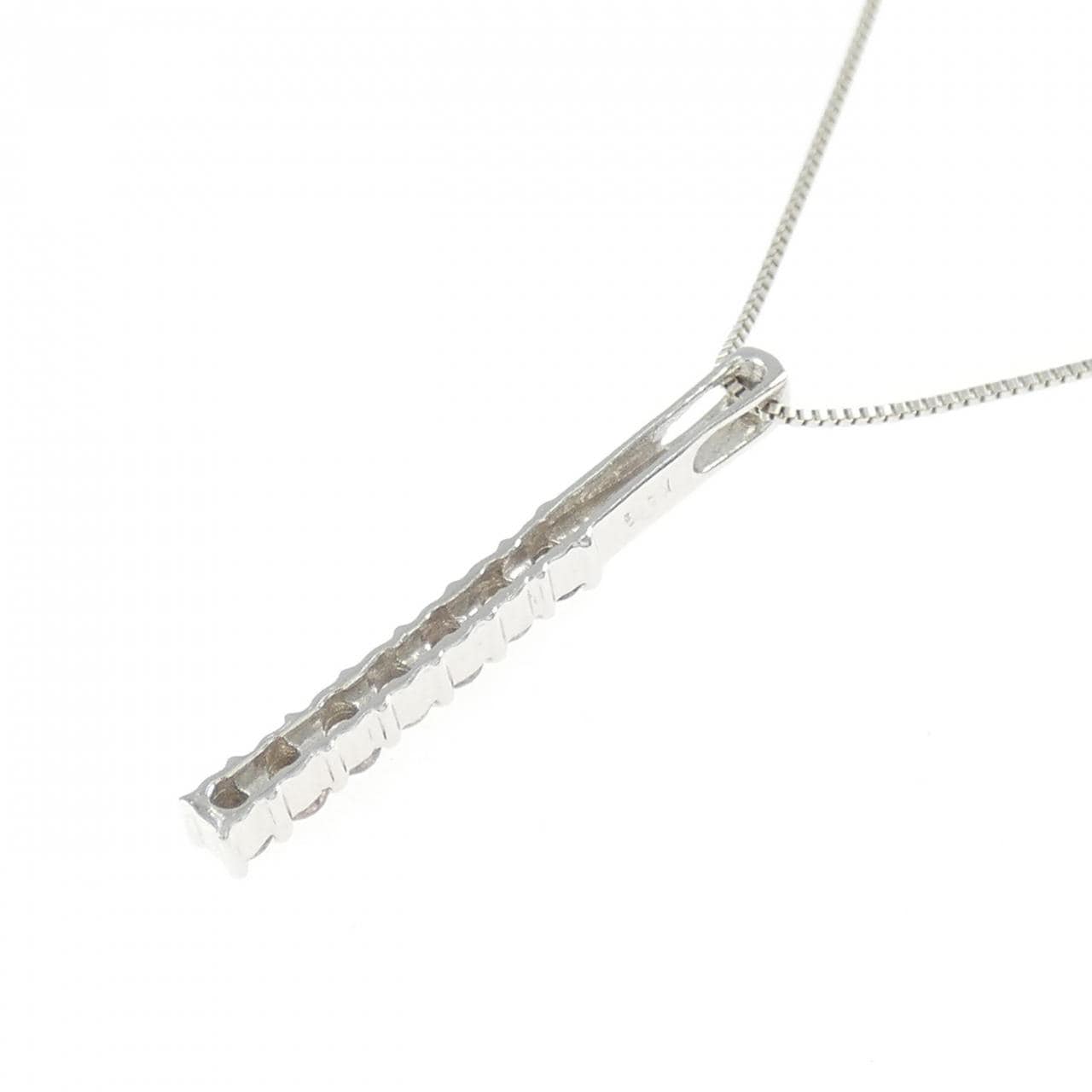 K18WG/750WG ダイヤモンド ネックレス 0.25CT