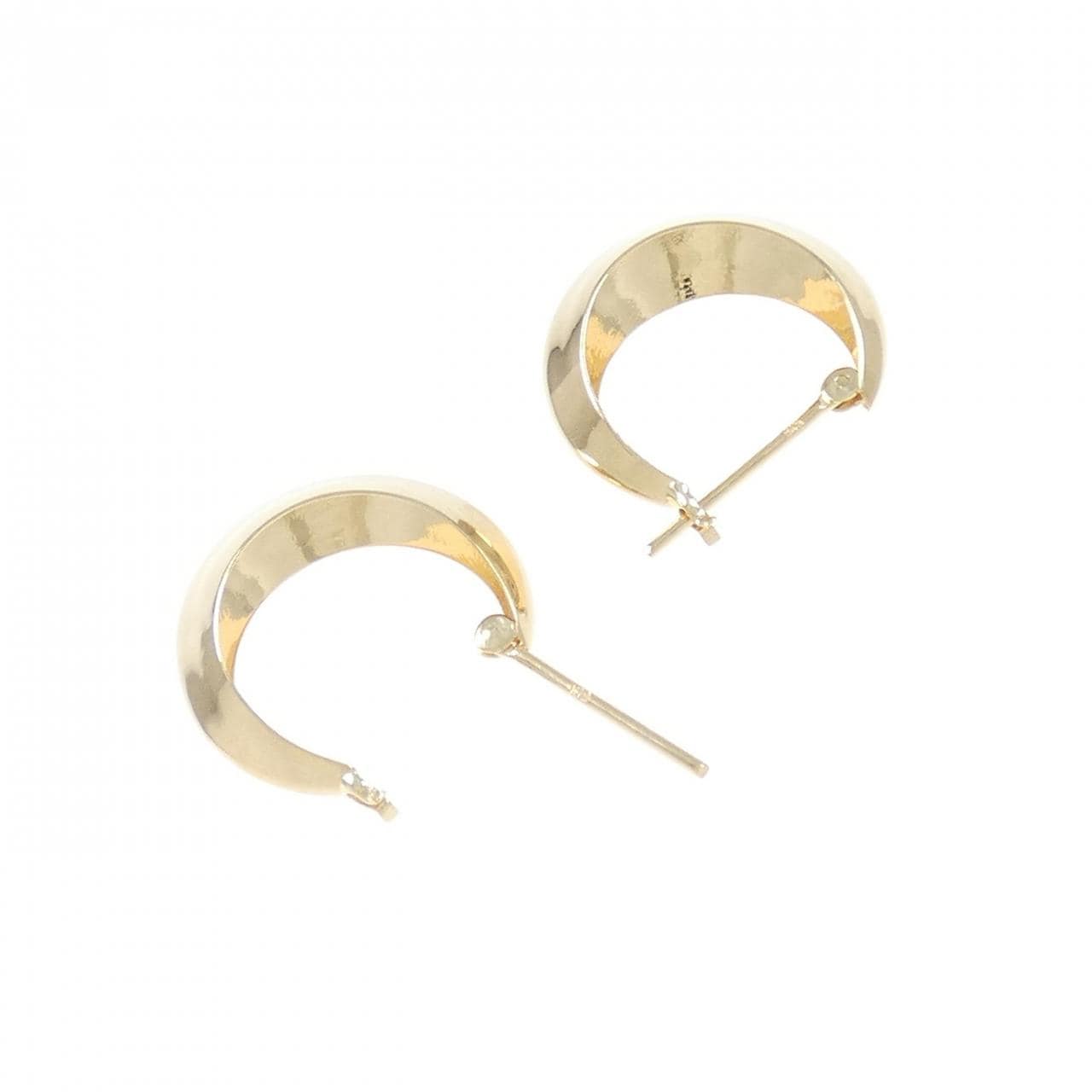 K18PG hoop earrings