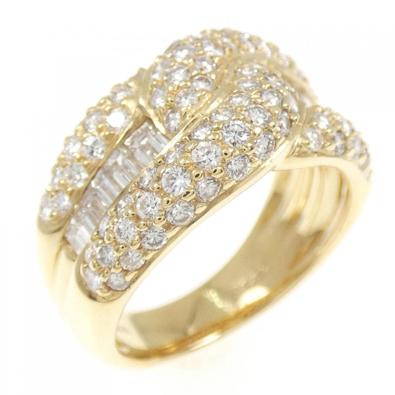 K18YG ダイヤモンド リング 1.72CT