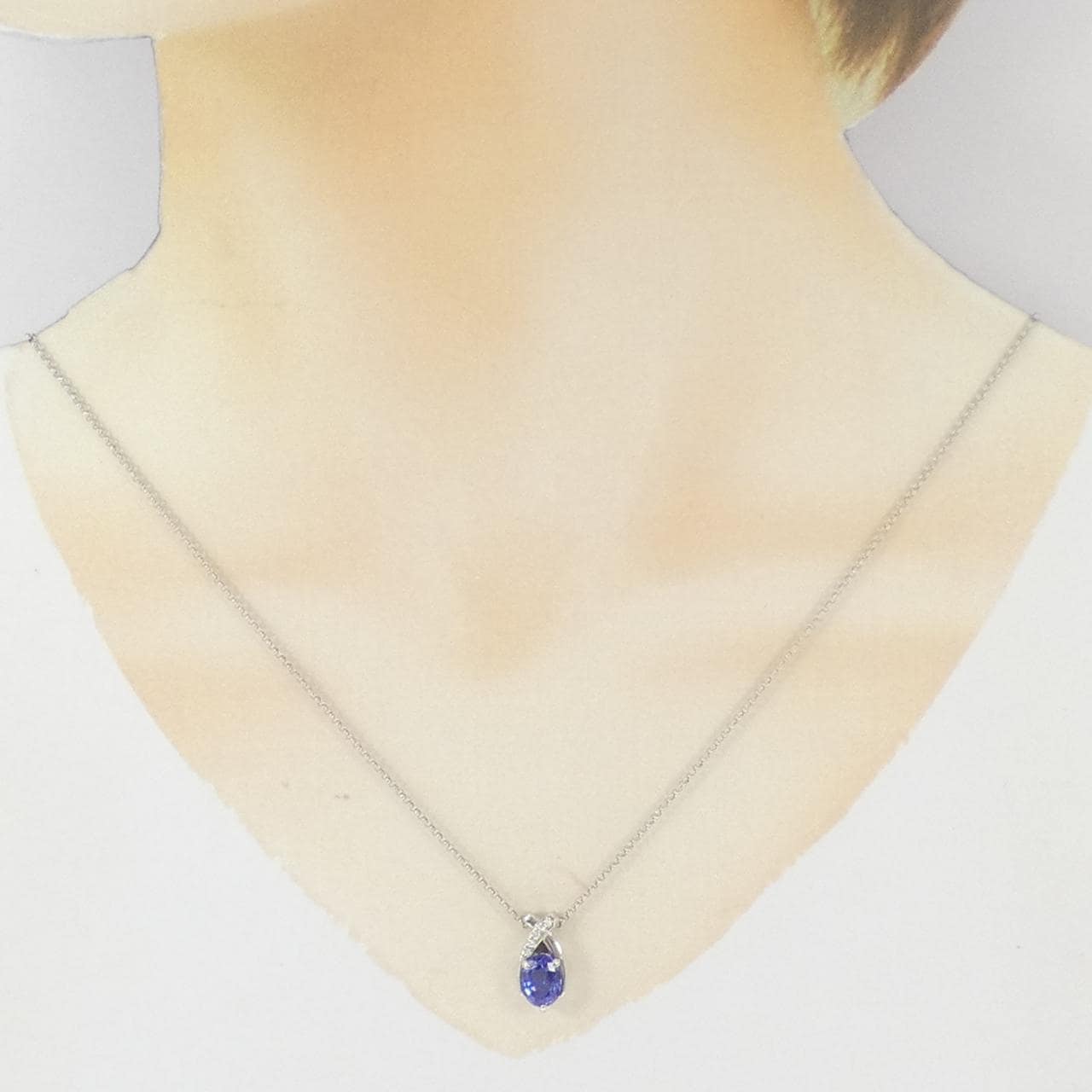 PT900/PT850 タンザナイト ネックレス 1.91CT