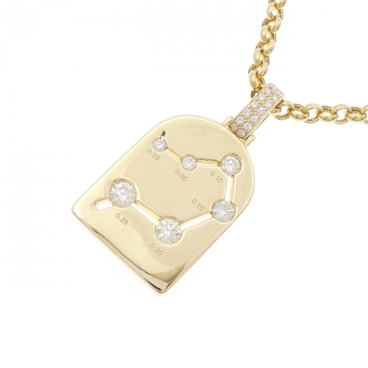 750YG/K18YG ダイヤモンド ネックレス 0.78CT
