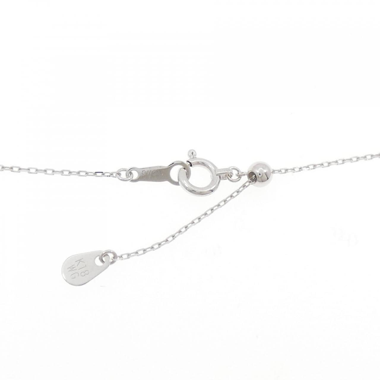 PT900/K18WG ダイヤモンド ネックレス 0.44CT