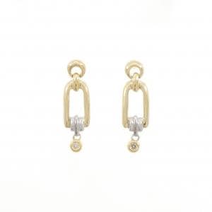 K18YG/K18WG ダイヤモンド ピアス 0.04CT