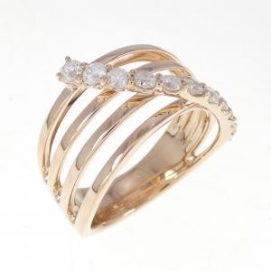 K18PG ダイヤモンド リング 0.50CT