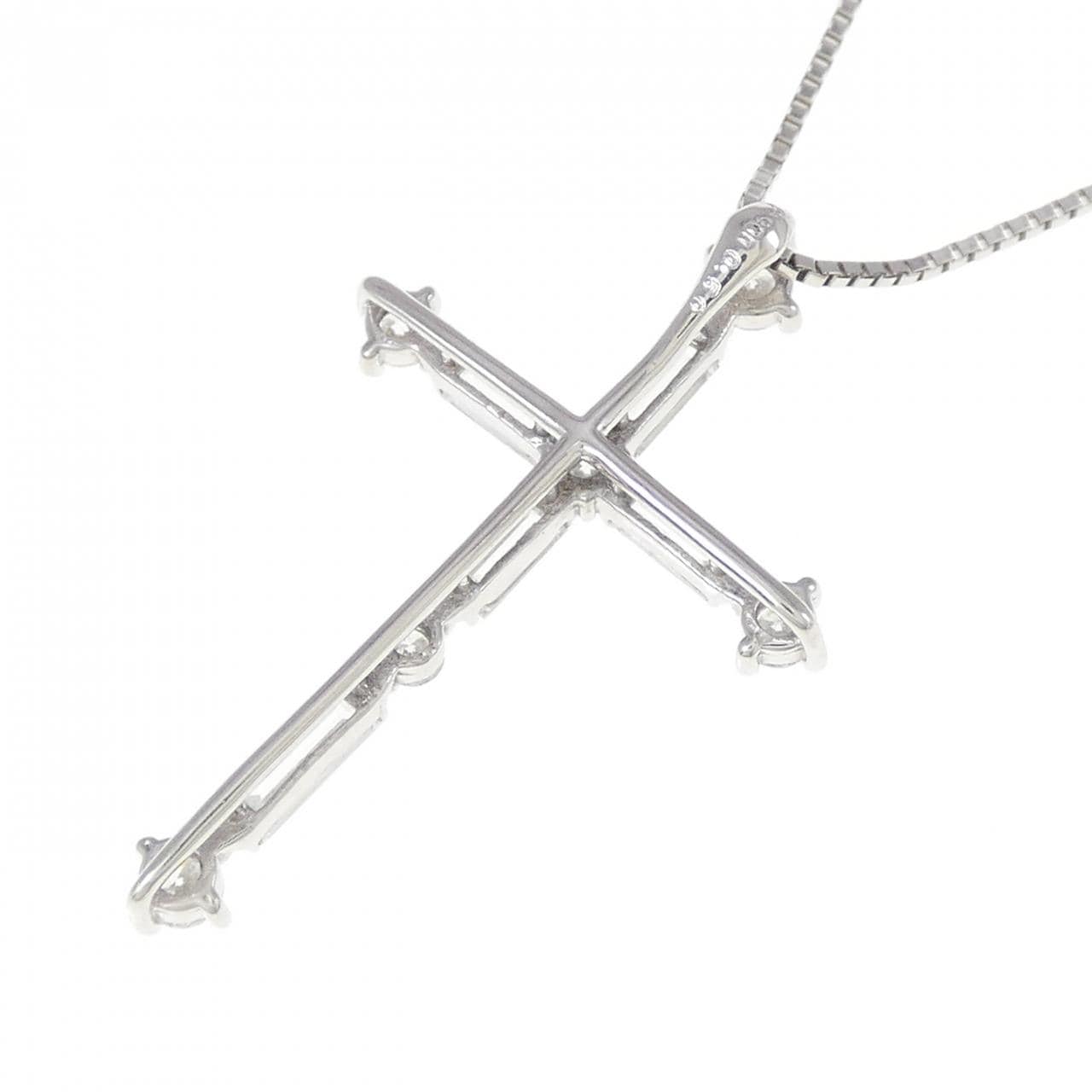 PT クロス ダイヤモンド ネックレス 0.50CT
