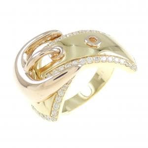 K18YG/K18PG ダイヤモンド リング 0.36CT