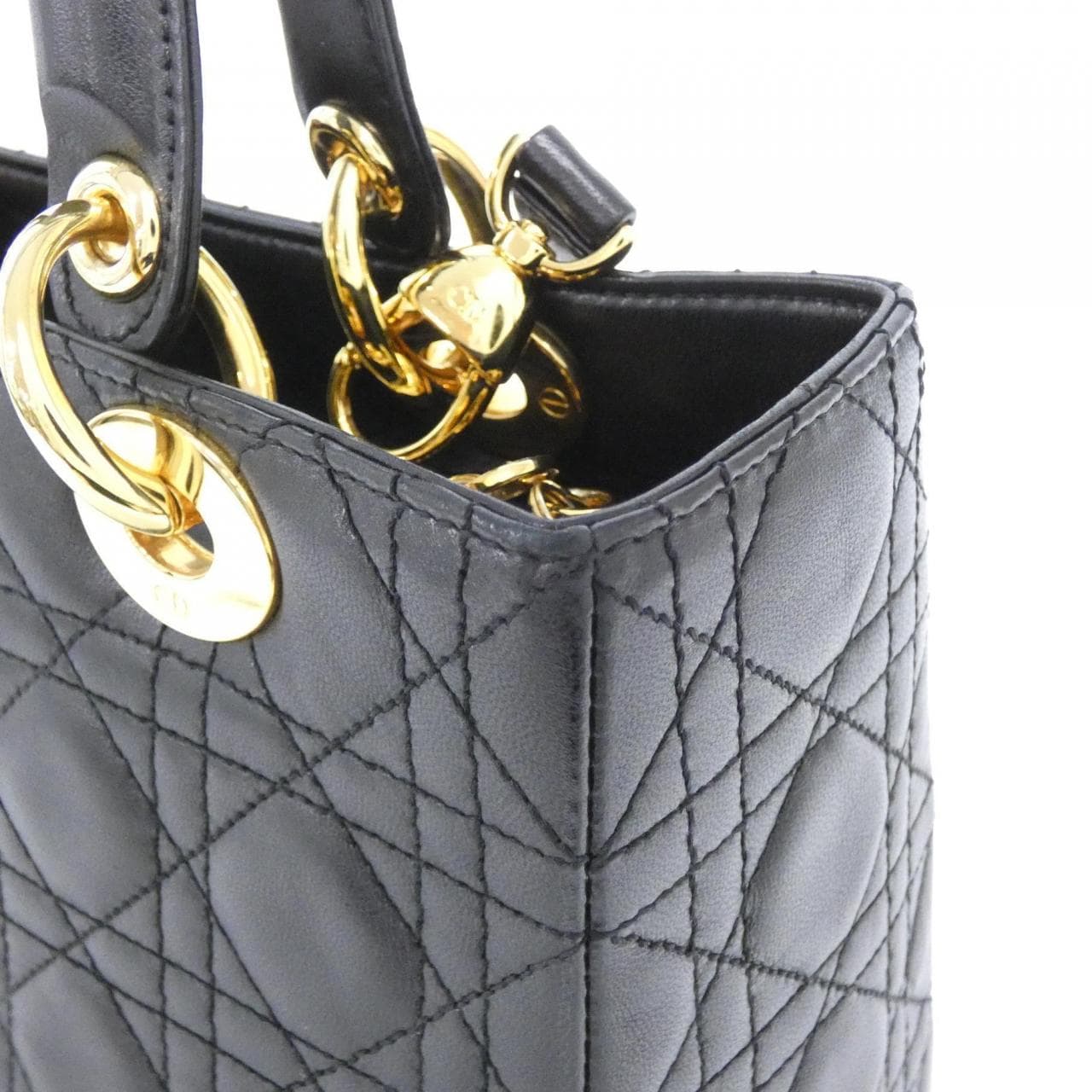 【ヴィンテージ】クリスチャンディオール レディ ディオール ミディアム CAL44550 バッグ