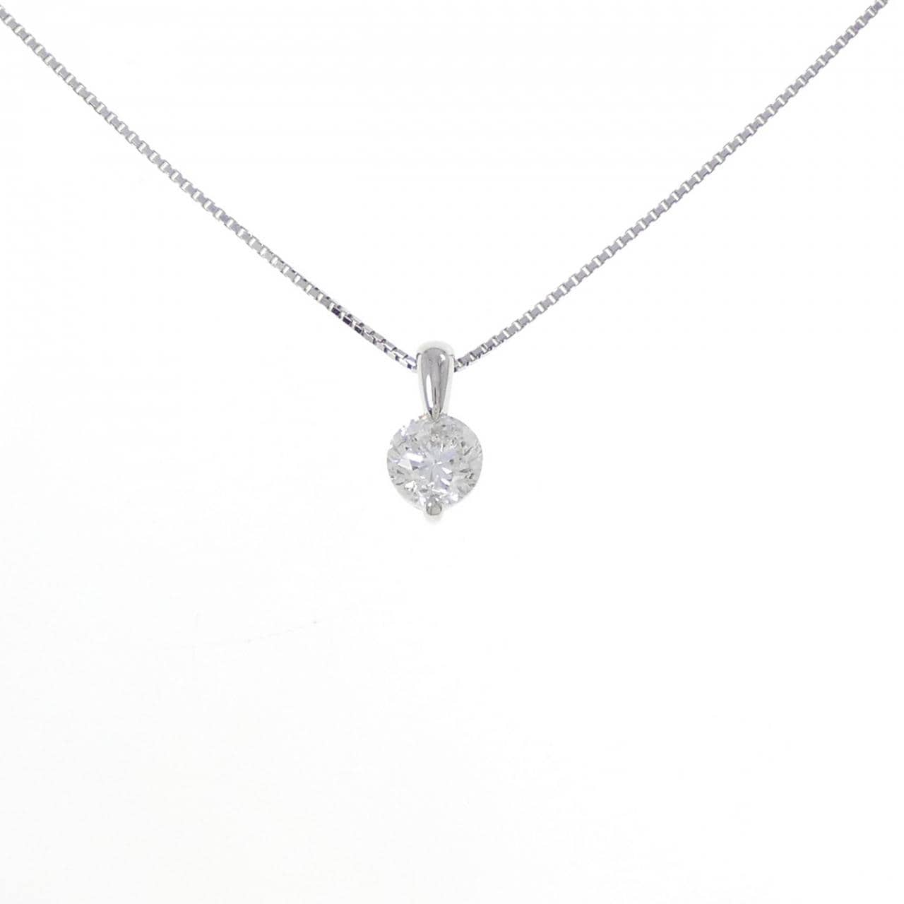 PT900/PT850 ソリティア ダイヤモンド ネックレス 1.000CT
