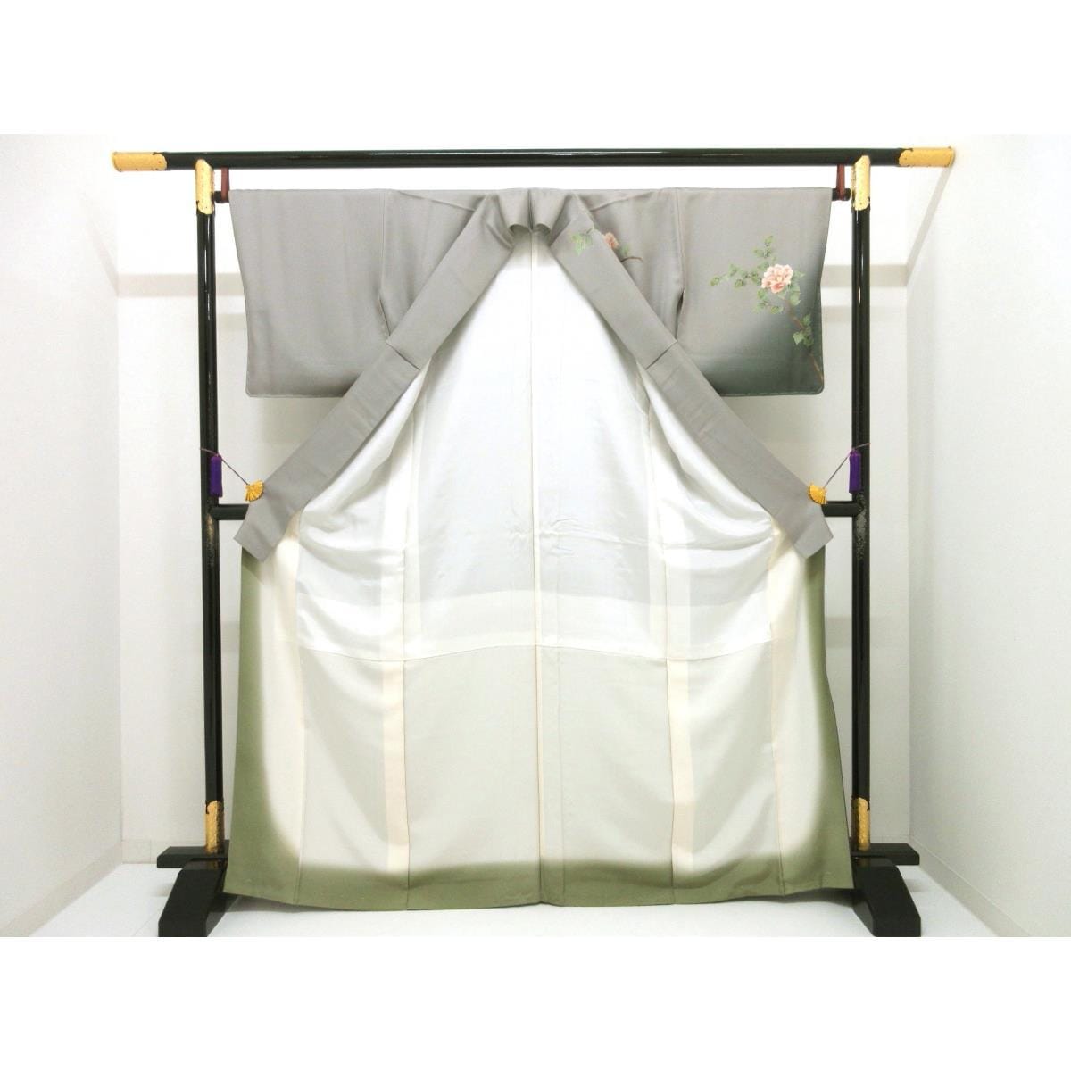 【未使用品】訪問着　友禅金彩加工　ボカシ染