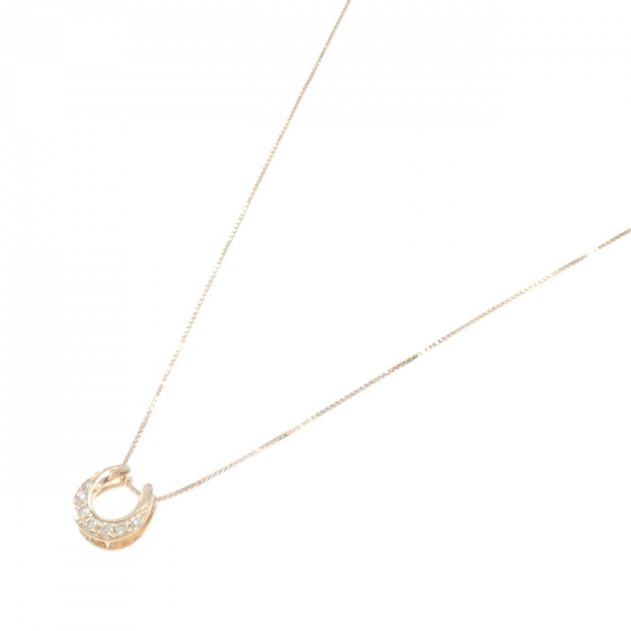 K10PG ダイヤモンド ネックレス 0.10CT