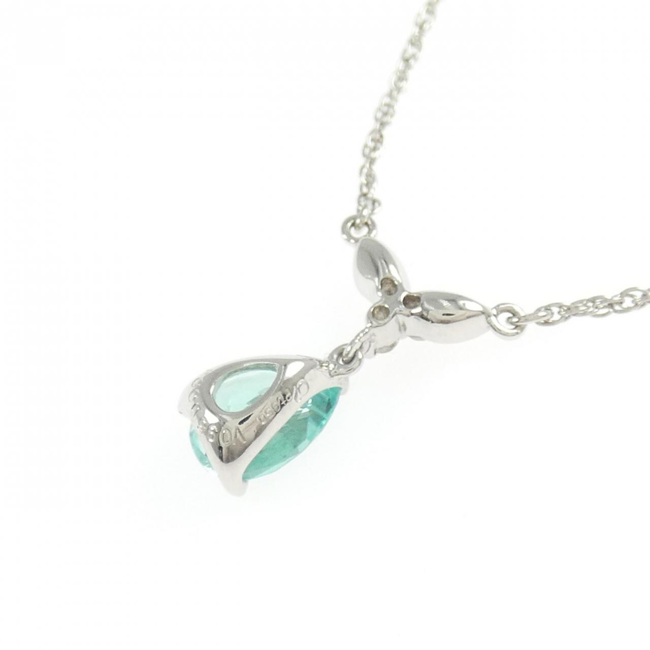 クレサンベール 合成クリソベリル ネックレス 0.96CT