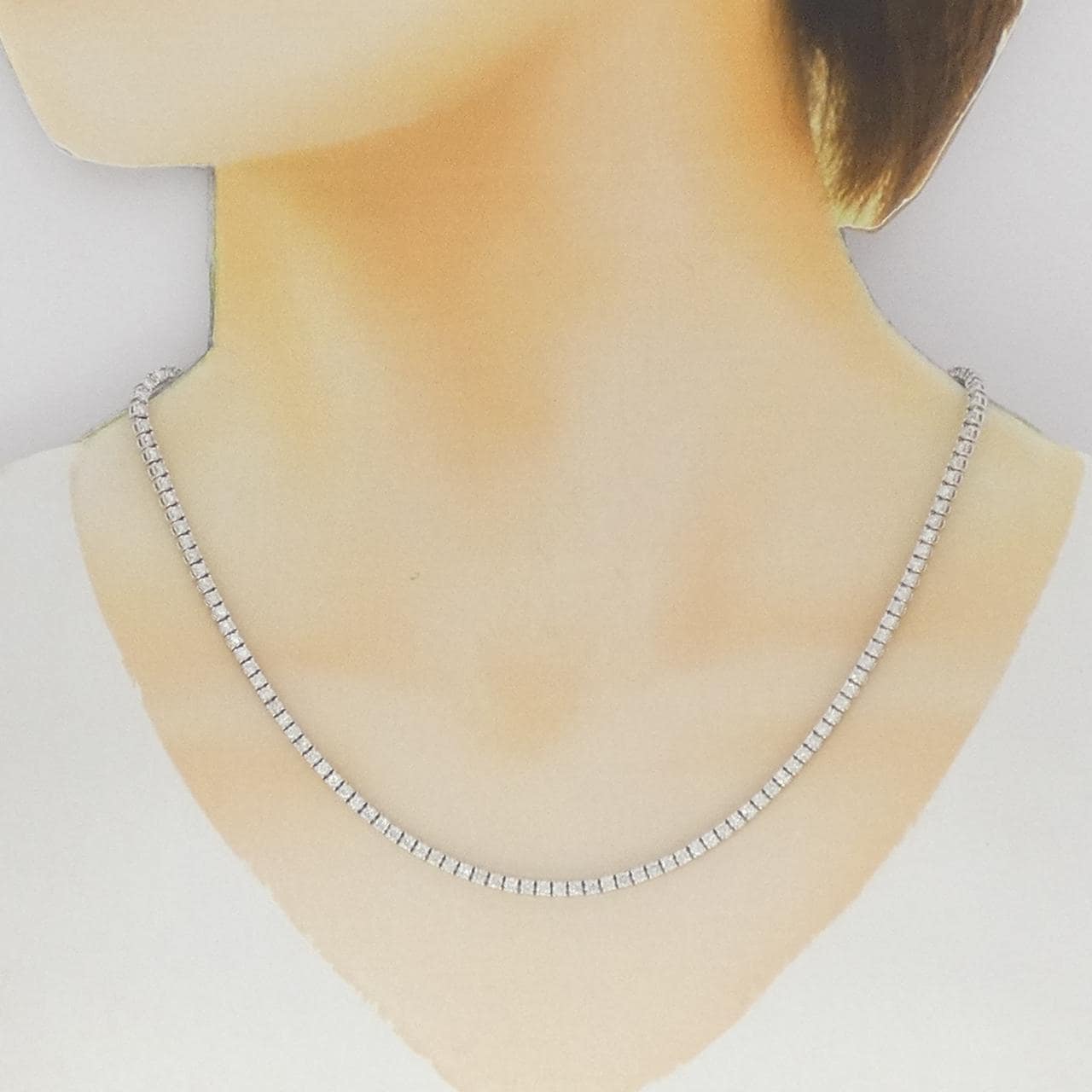PT900 ダイヤモンド ネックレス 5.00CT