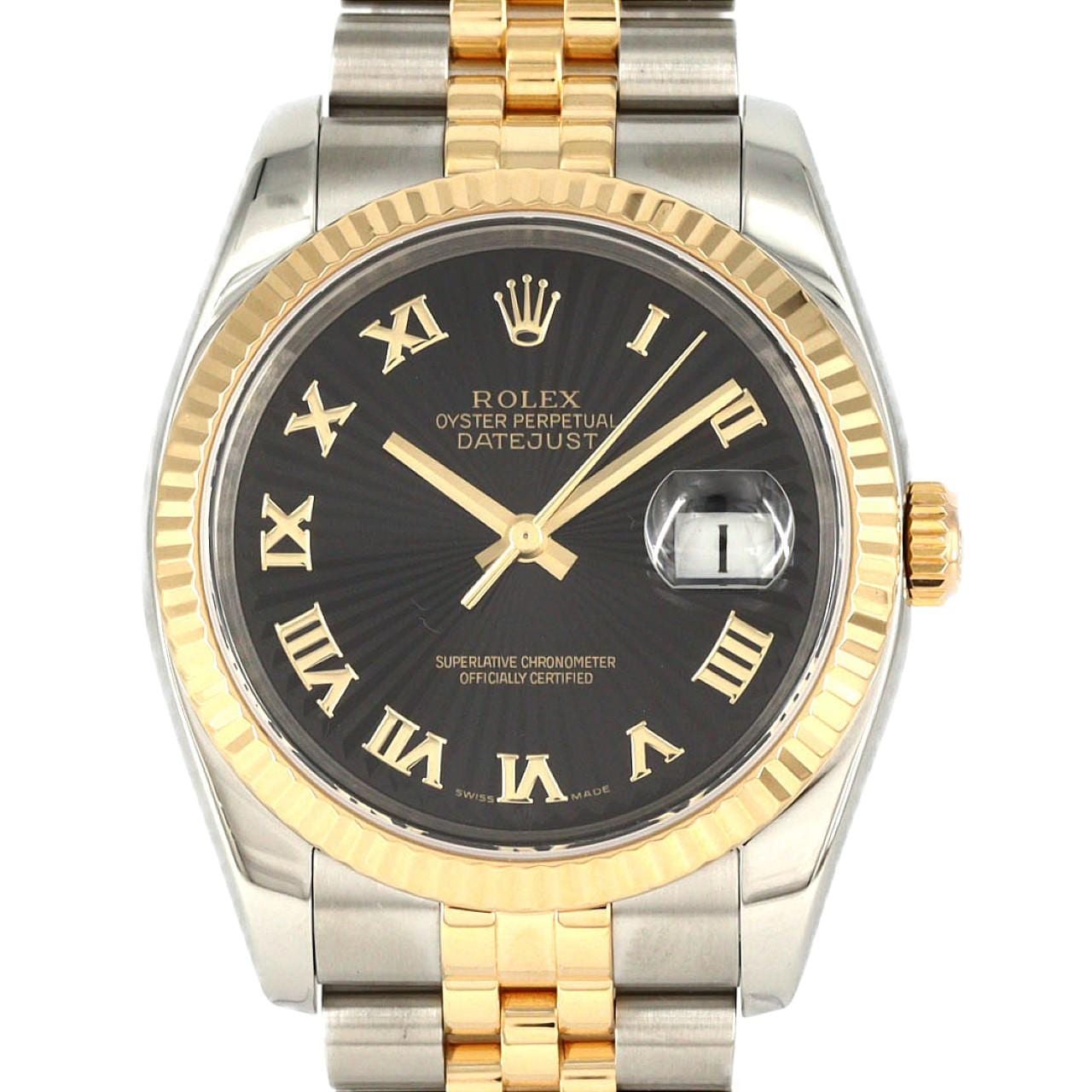 ロレックス デイトジャスト 116233 SSxYG 自動巻 F番