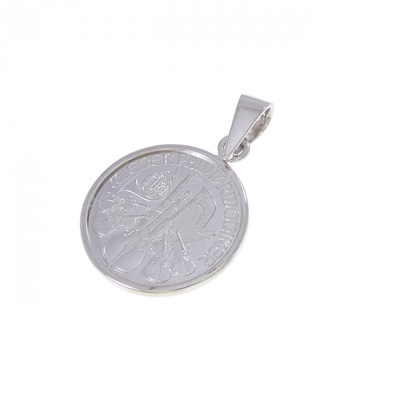 PT900(枠) コイン ペンダント