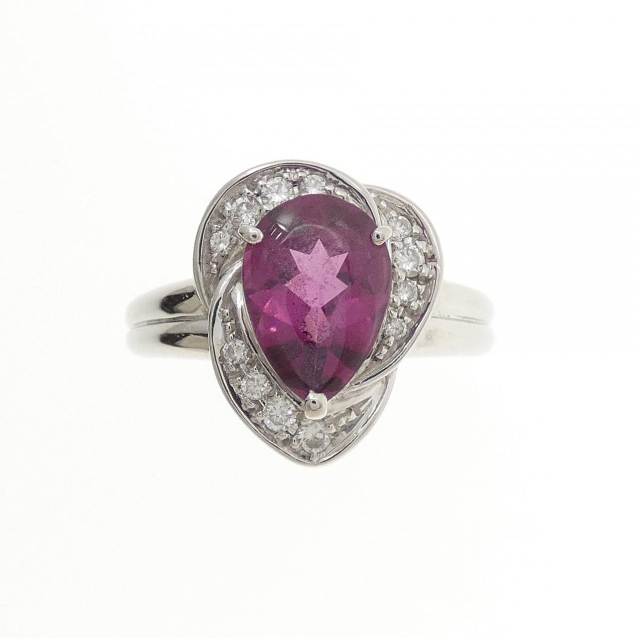 PT900 ガーネット リング 2.08CT