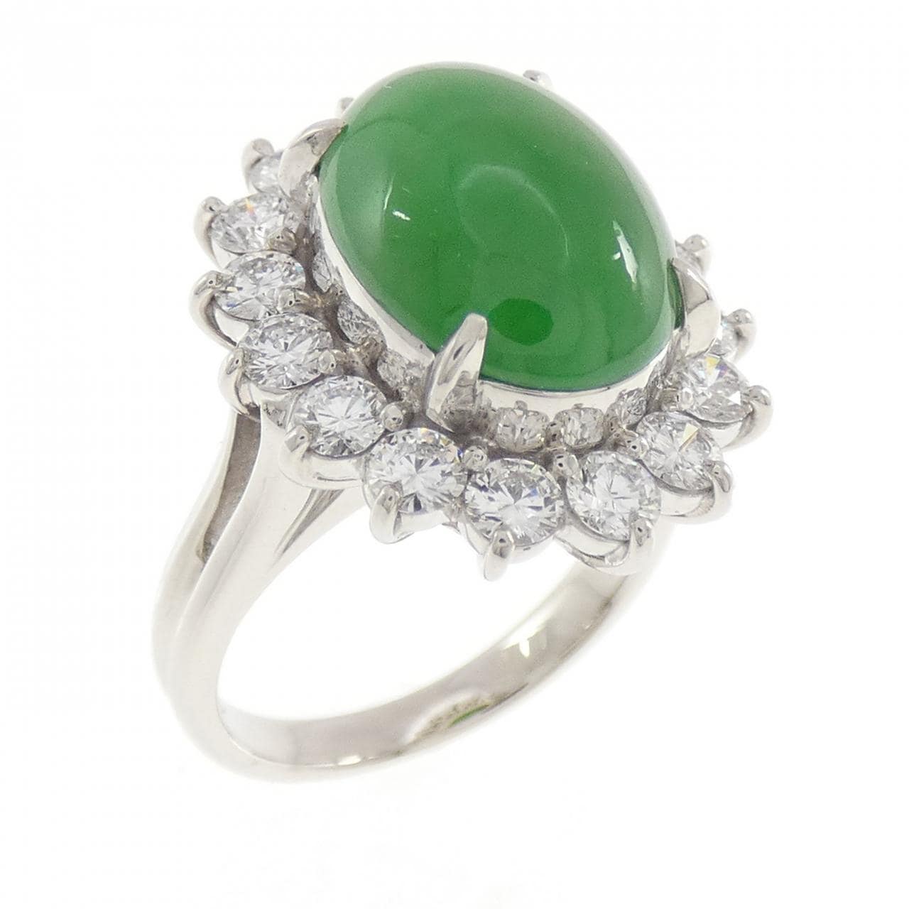 PT900 ヒスイ リング 5.32CT