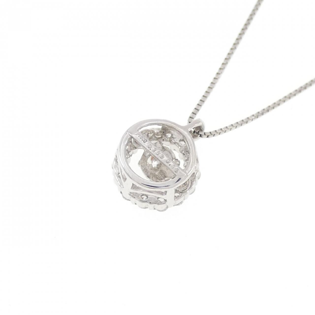 PT900/PT850 ダイヤモンド ネックレス 0.163CT