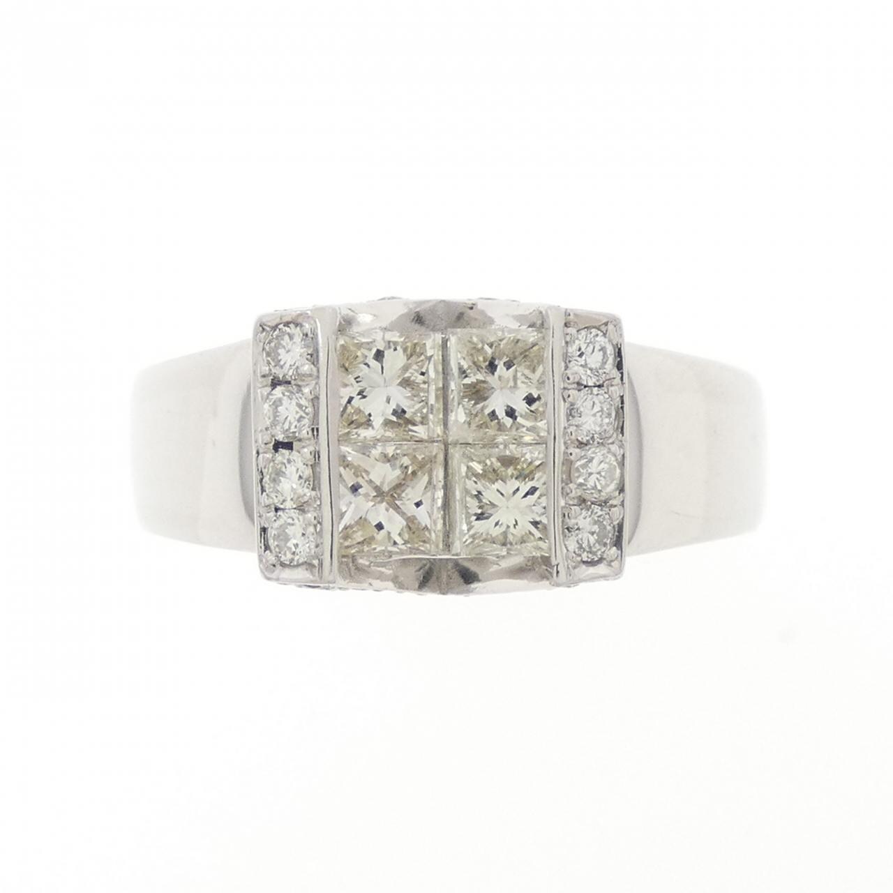 K18WG ダイヤモンド リング 0.80CT