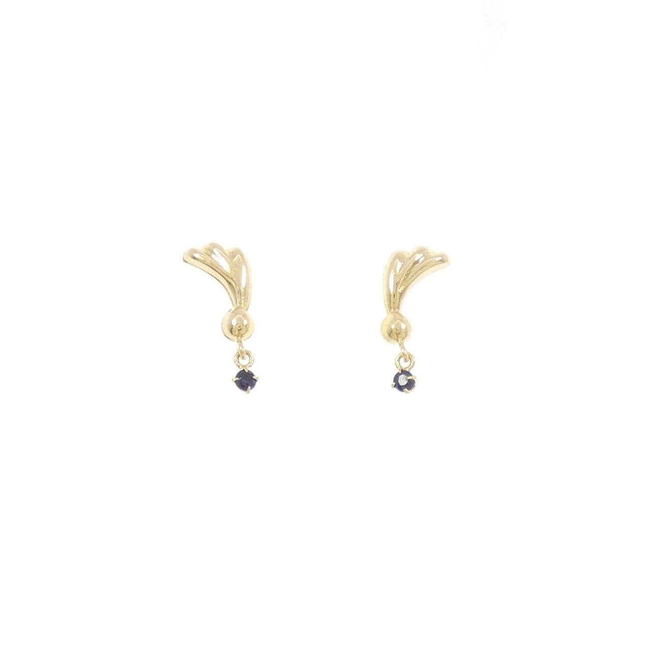 K18YG サファイヤ ピアス