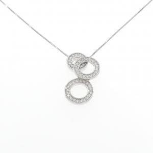 K18WG ダイヤモンド ネックレス 1.00CT