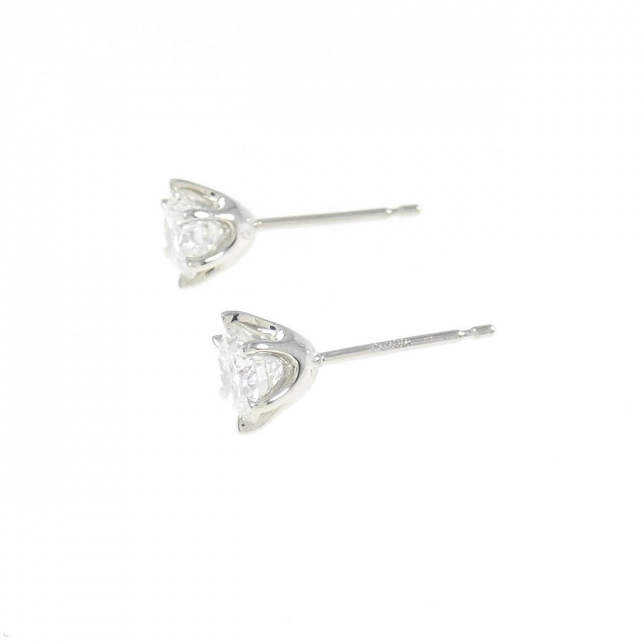 [新品] PT900钻石耳环 0.416CT 0.400CT F SI1 品质好