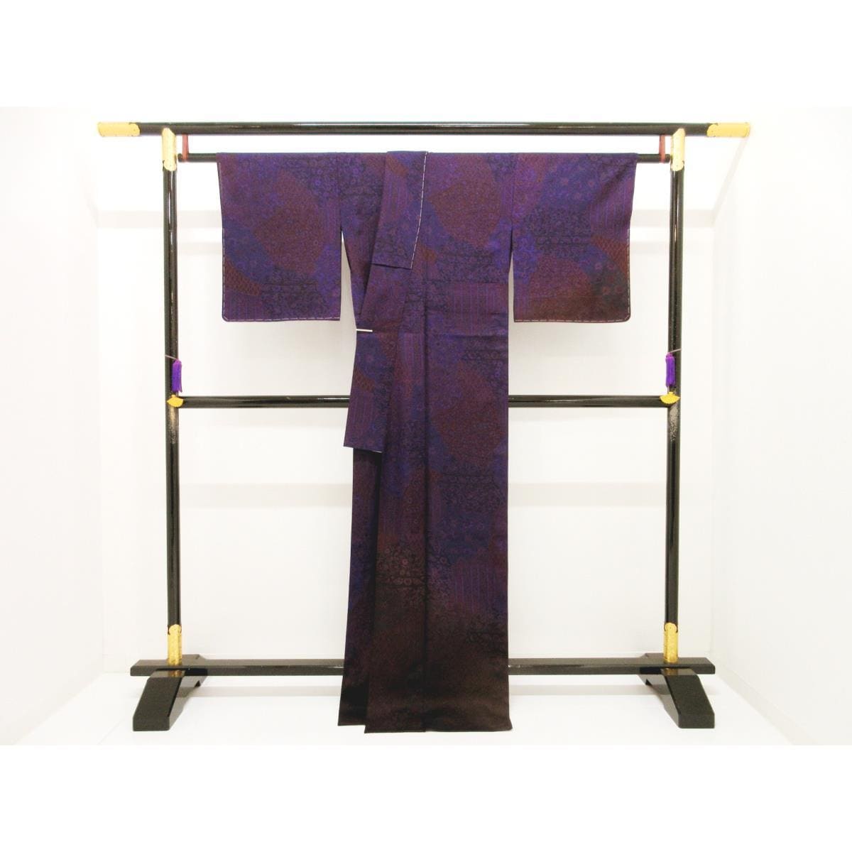 【新品】単衣　紋紗織訪問着　友禅加工ボカシ染