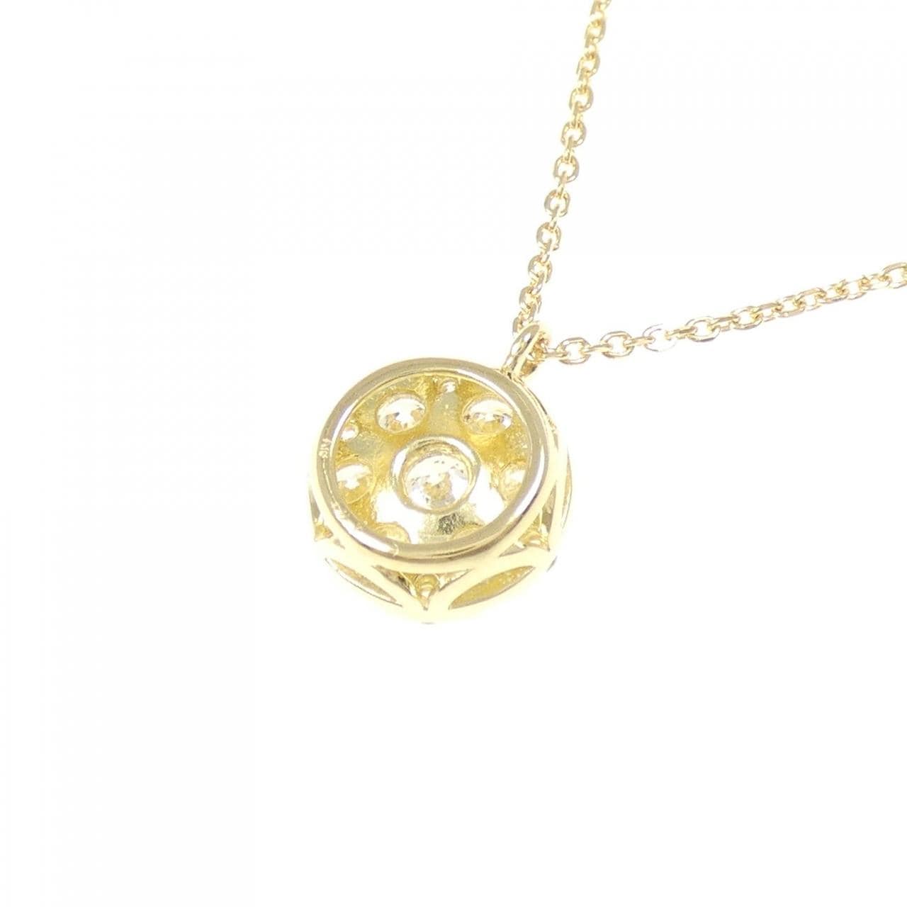 K18YG パヴェ ダイヤモンド ネックレス 0.7CT
