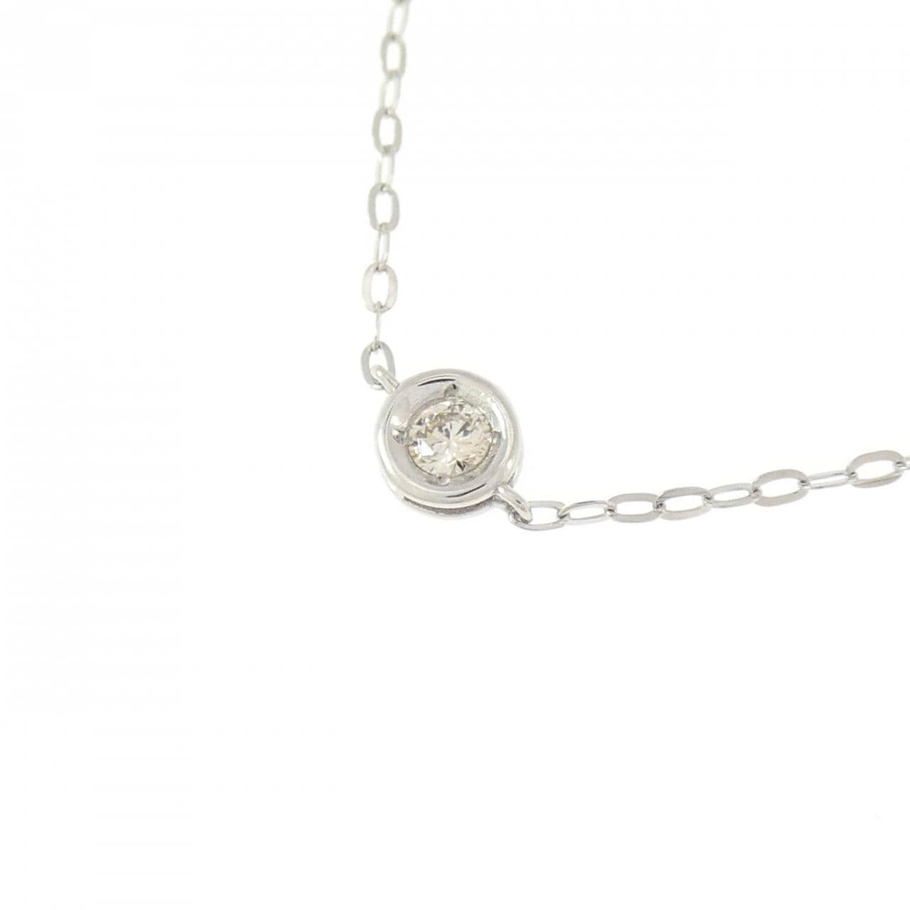 PT950/PT850 ダイヤモンド ネックレス 0.20CT