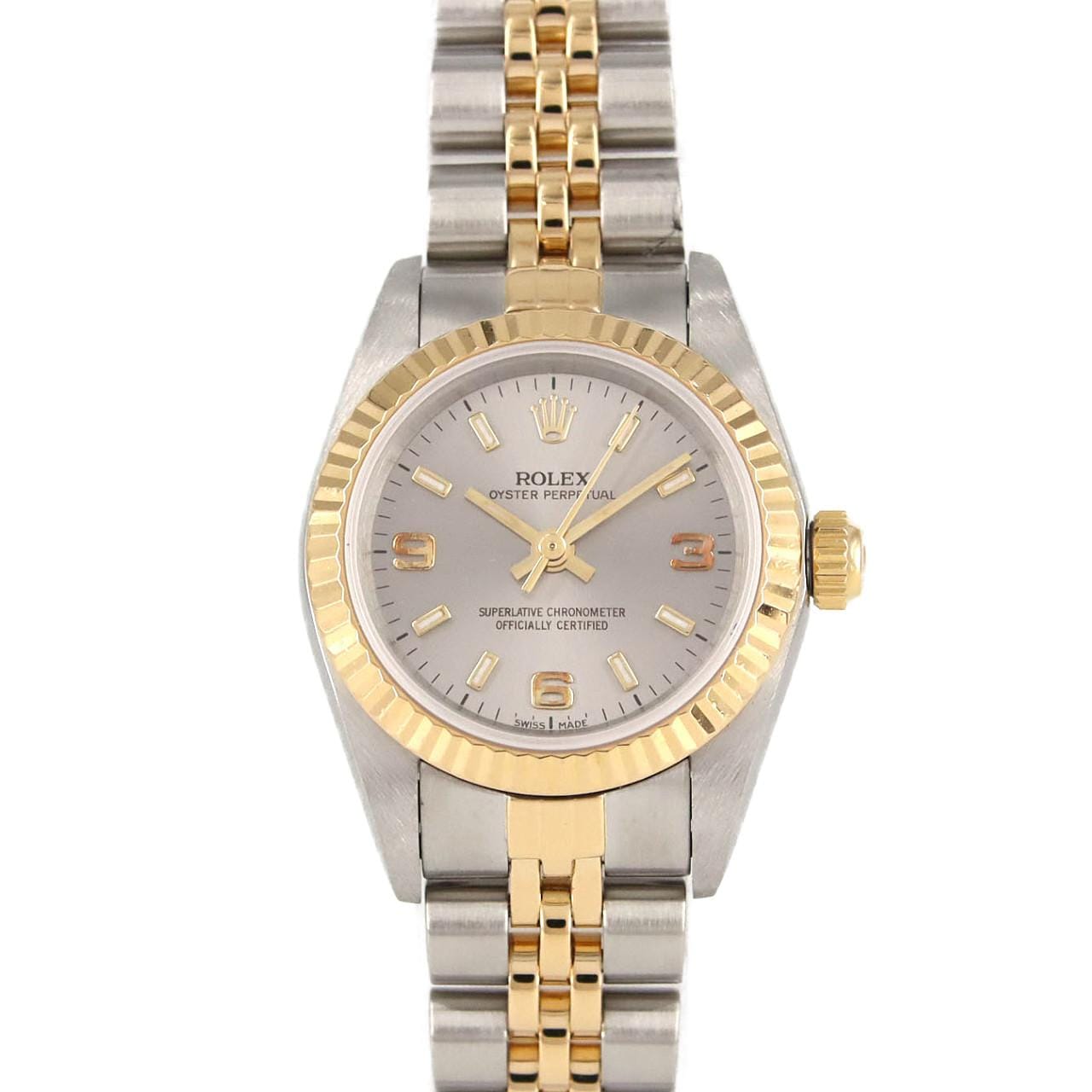 ロレックス オイスターパーペチュアル 76193･5 SSxYG 自動巻 P番