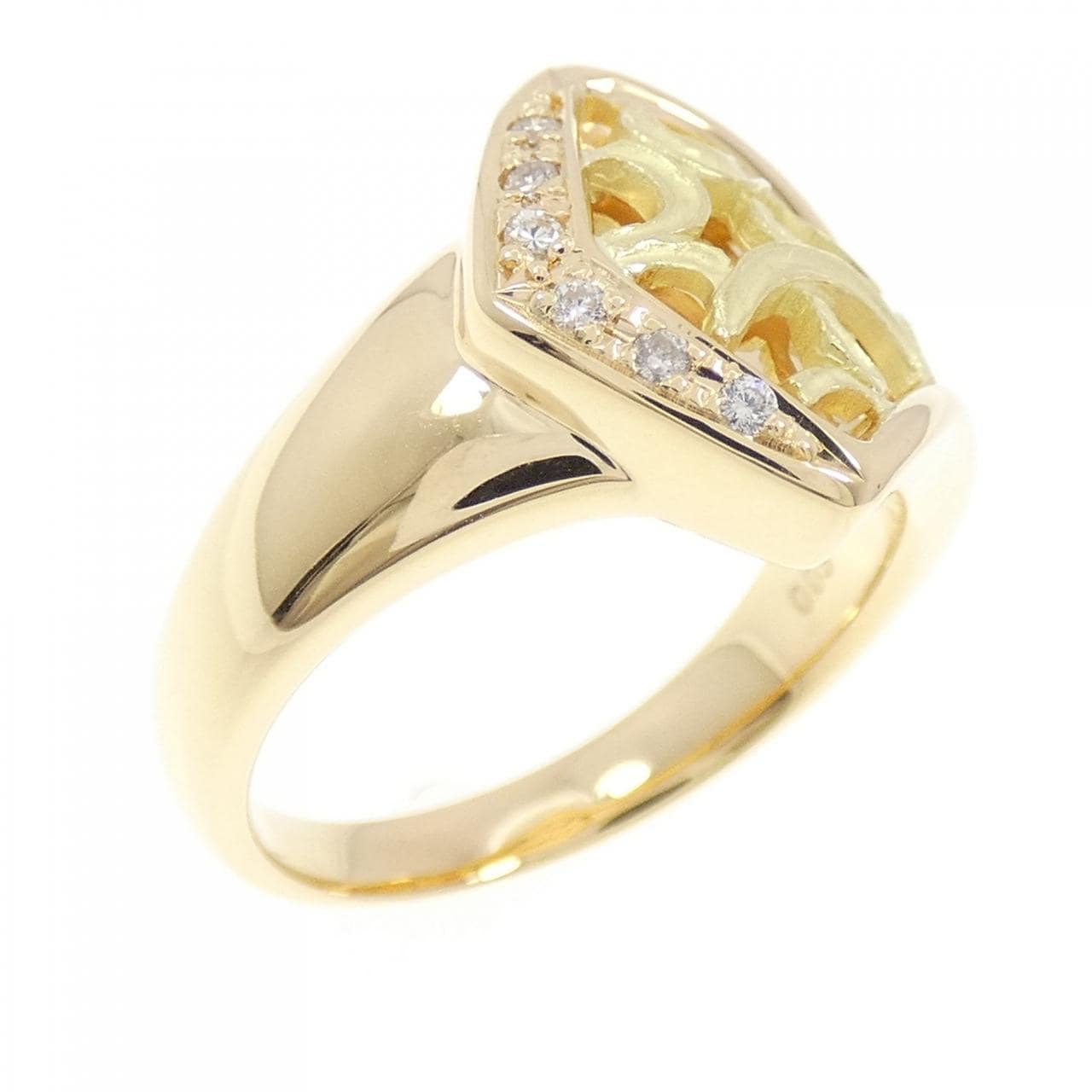 K18YG ダイヤモンド リング 0.05CT