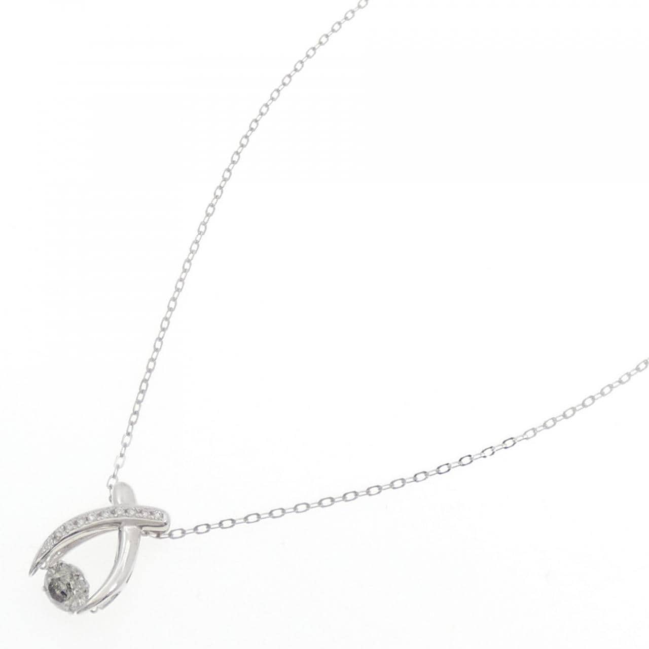 K18WG ダイヤモンド ネックレス 1.00CT