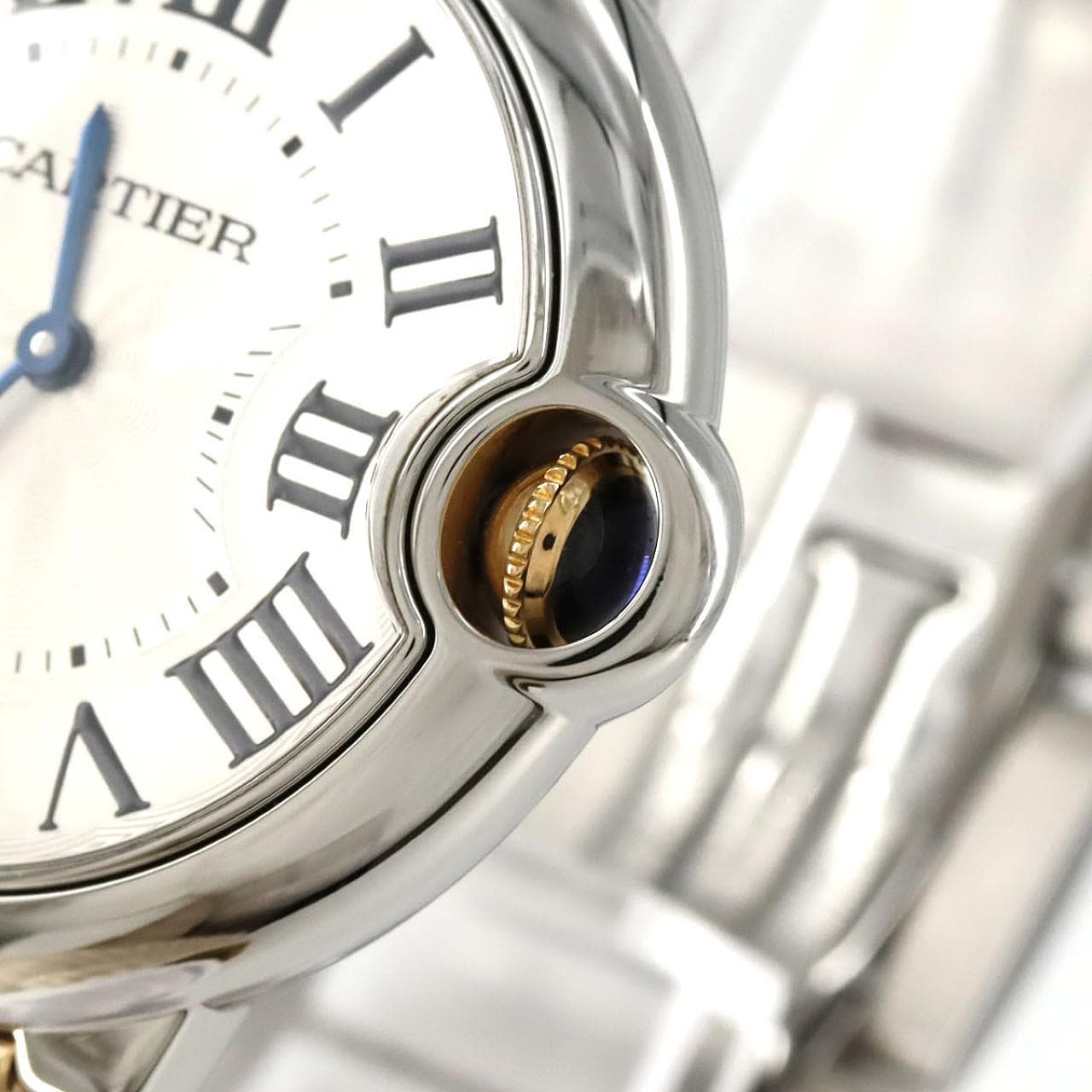 カルティエ バロンブルーMM コンビ W69008Z3 SSxYG クォーツ
