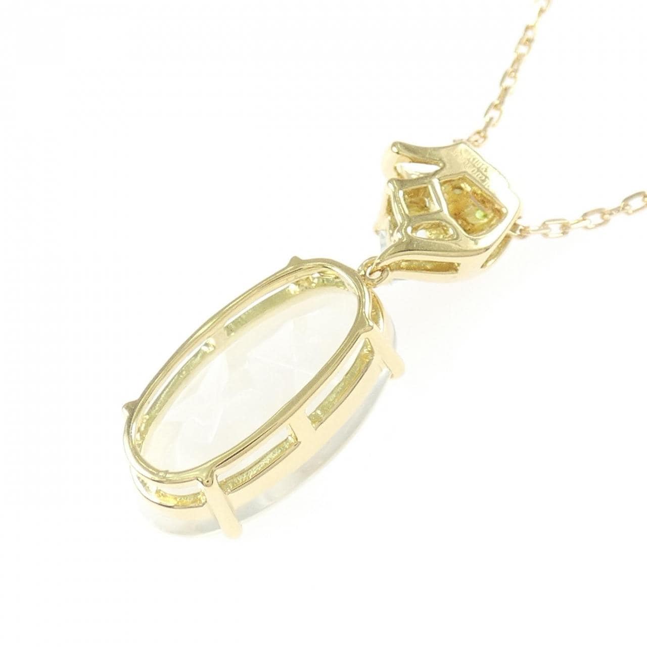 K18YG ムーンストーン ネックレス 5.34CT