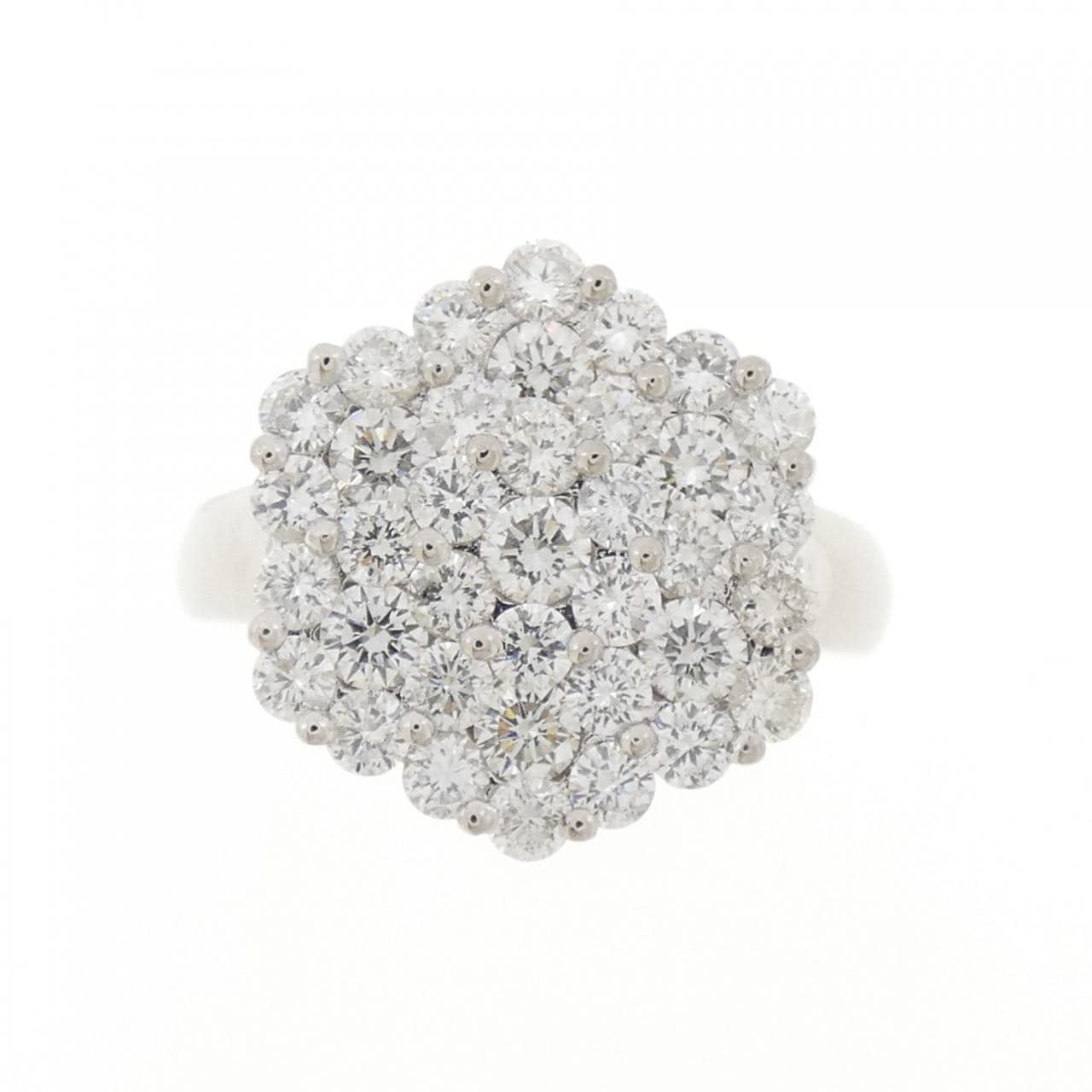 PT900 パヴェ ダイヤモンド リング 2.01CT