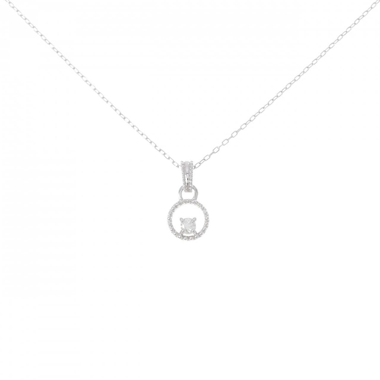K10WG ダイヤモンド ネックレス 0.05CT