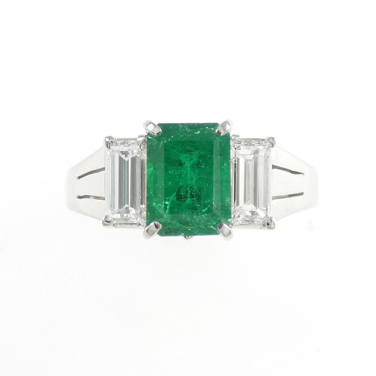 PT900 エメラルド リング 0.82CT