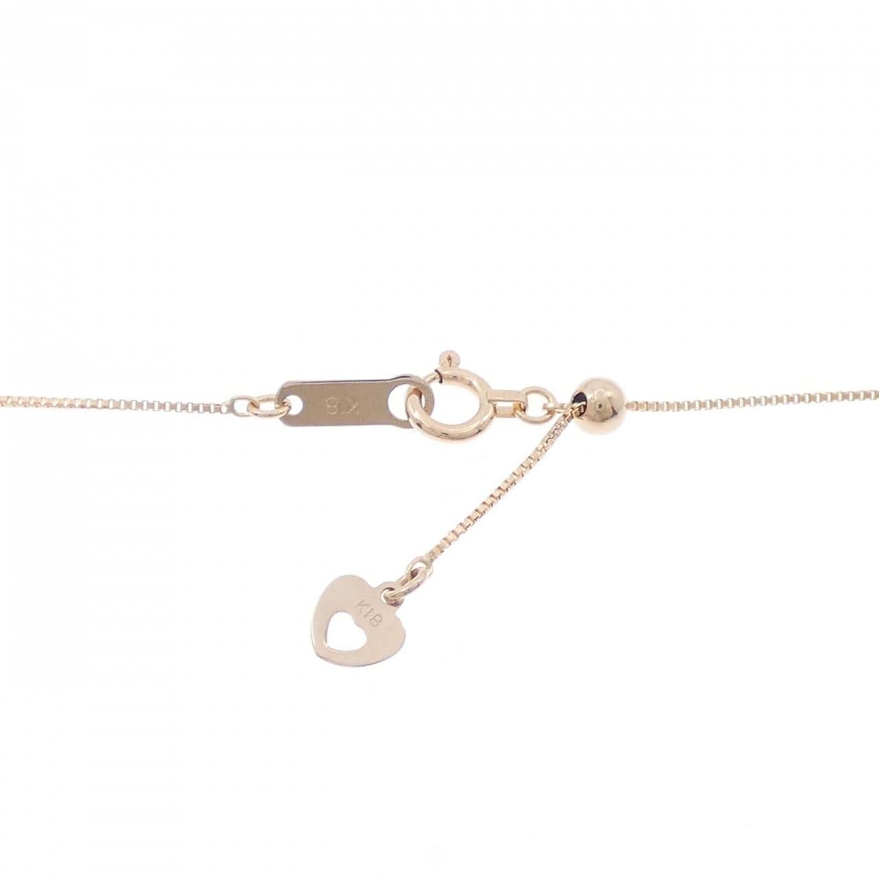 K18PG ダイヤモンド ネックレス 0.10CT