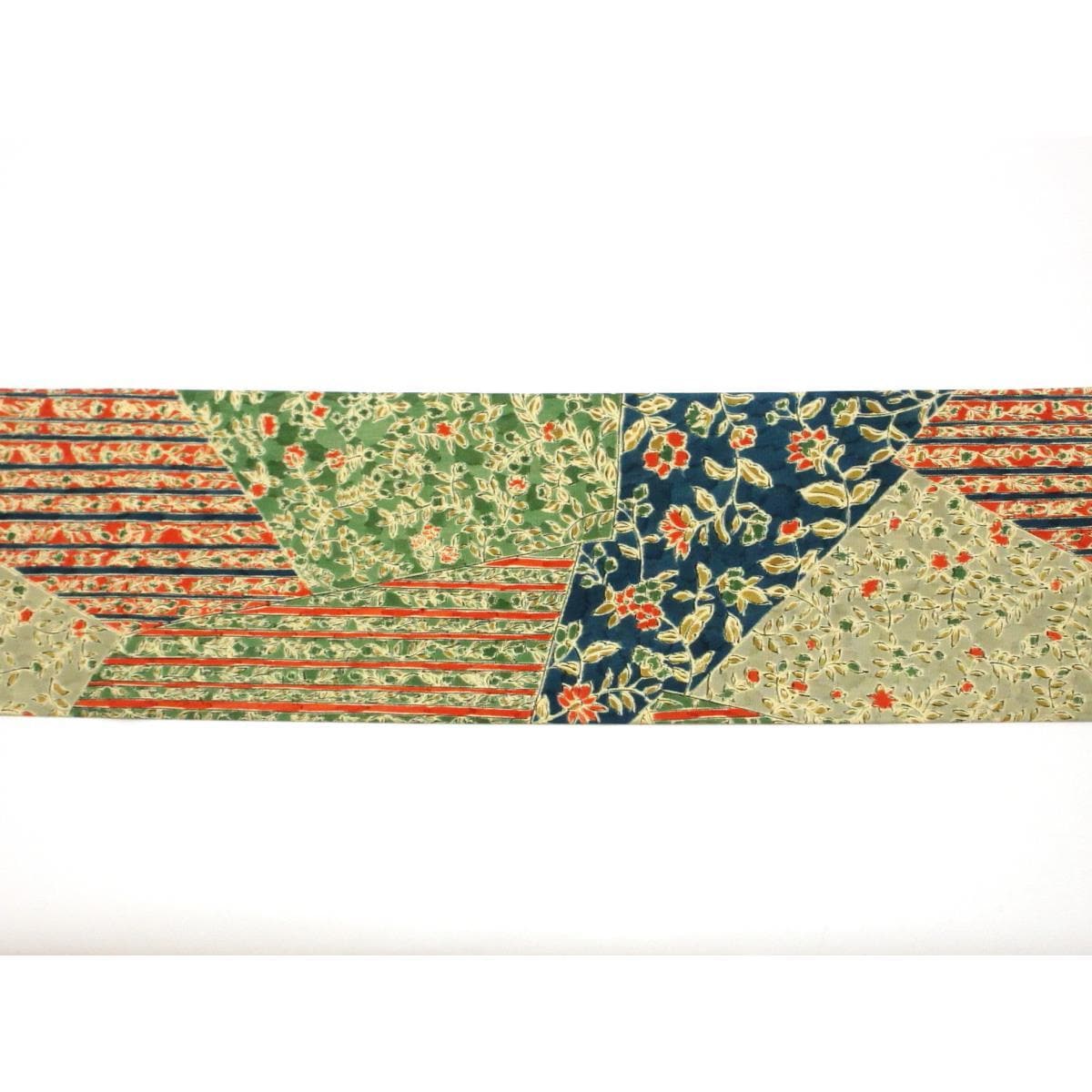 名古屋帯　塩瀬染帯　全通柄