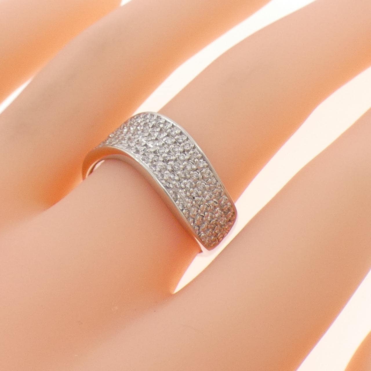 PT900 パヴェ ダイヤモンド リング 0.50CT