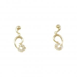 K18YG ダイヤモンド ピアス 0.10CT
