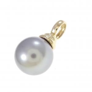 K18YG 黒蝶パール ペンダント 11.9mm