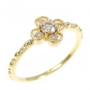 K18YG ダイヤモンド リング 0.14CT