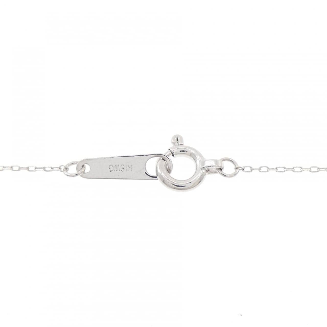 K18WG ダイヤモンド ネックレス 0.02CT