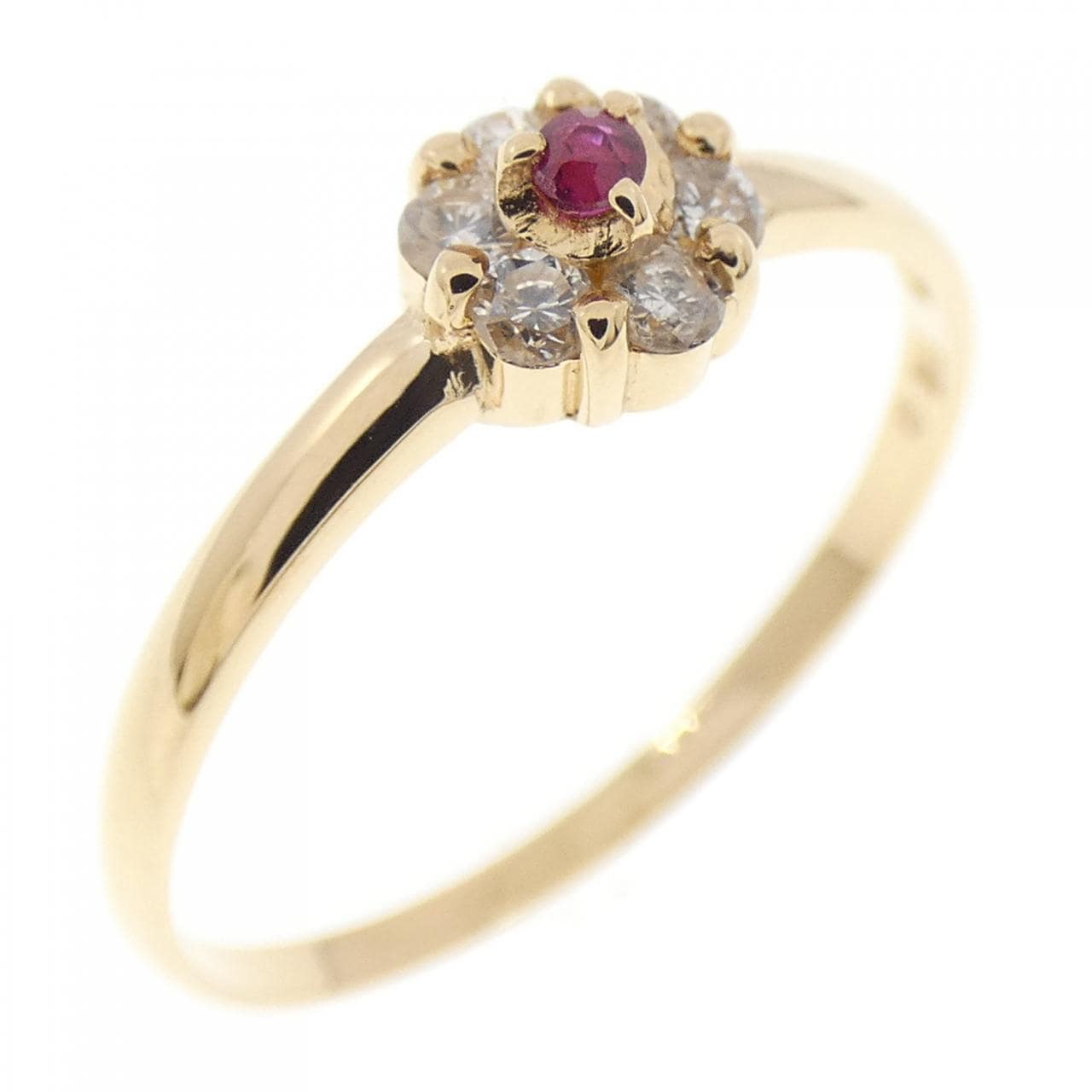 K18YG ルビー リング