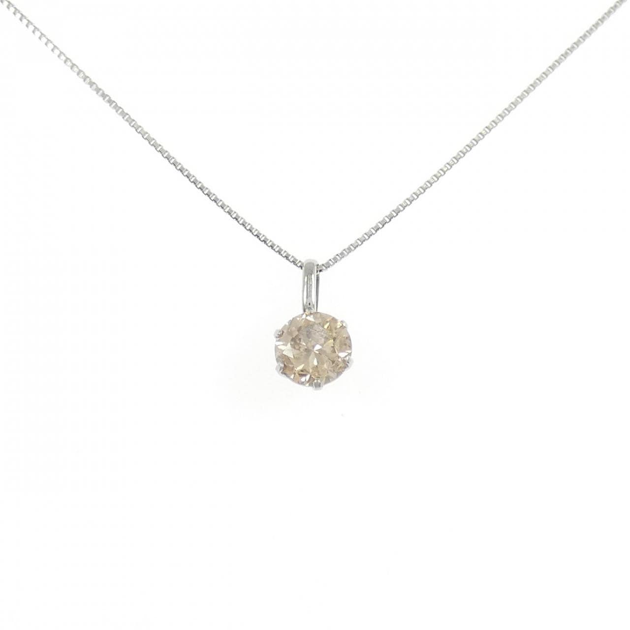 PT900/PT850 ソリティア ダイヤモンド ネックレス 0.7CT