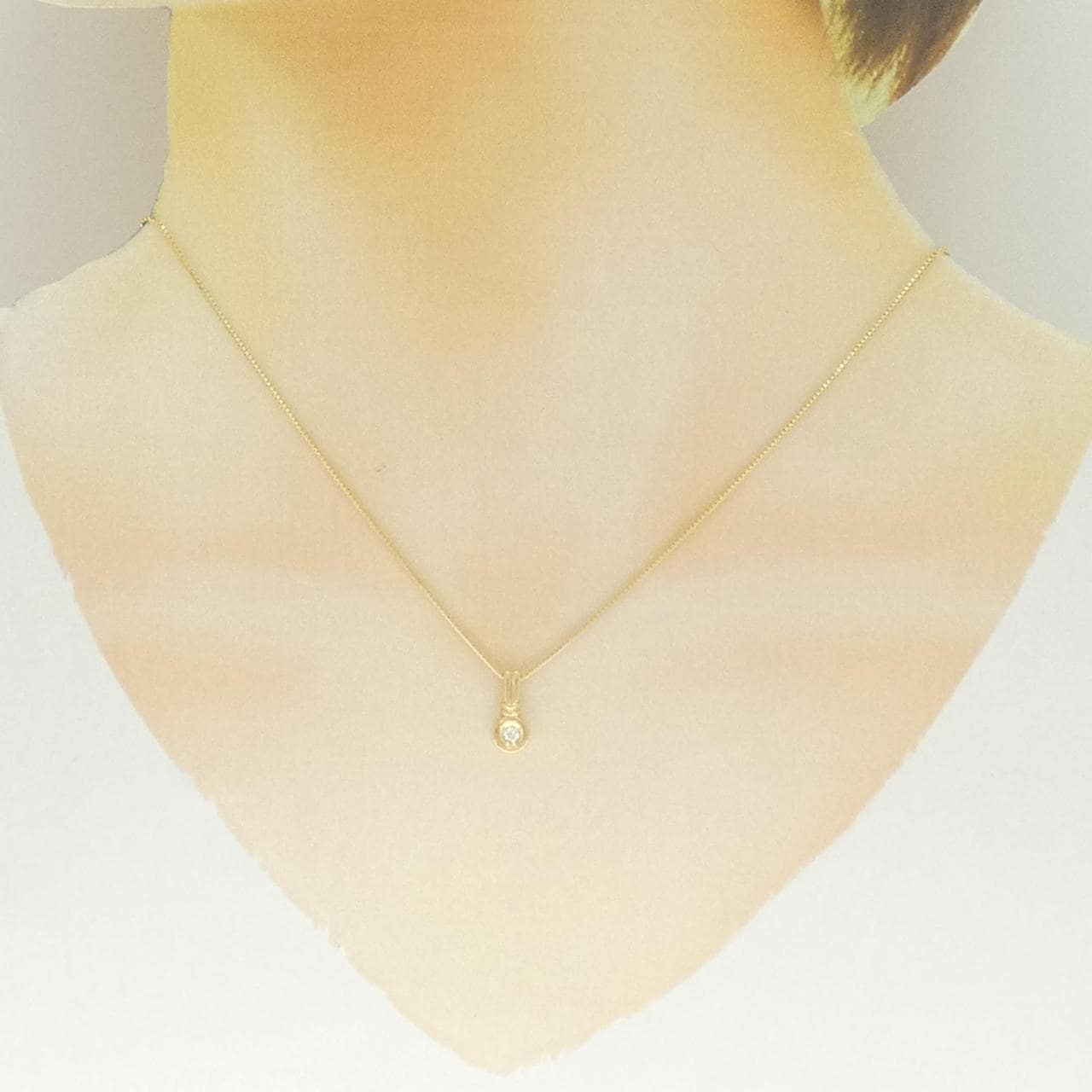 K18YG ダイヤモンド ネックレス 0.05CT