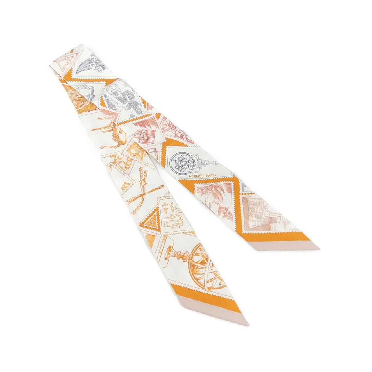 エルメス LA PHILATELISTE DU FAUBOURG ツイリー 064205S スカーフ