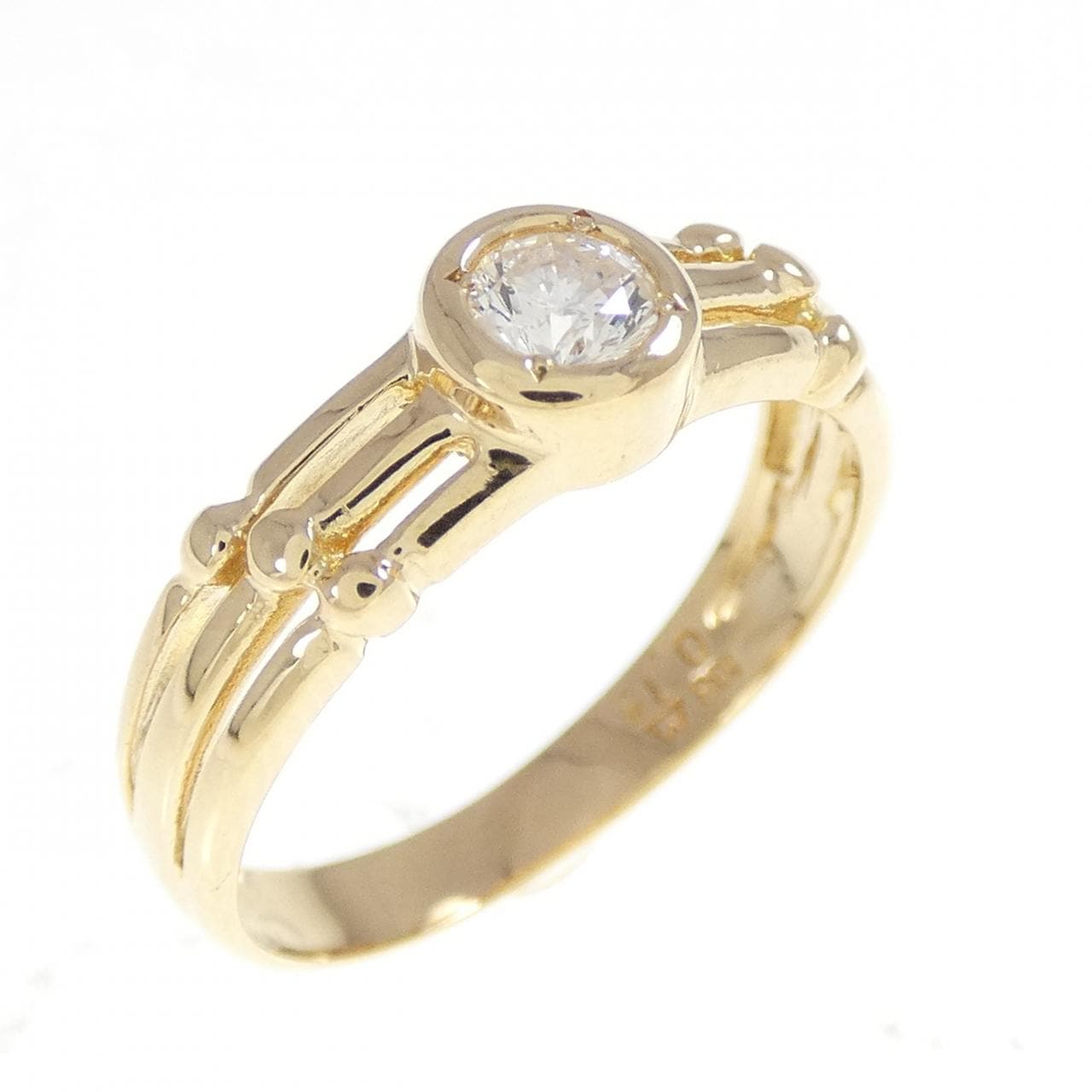 K18YG ダイヤモンド リング 0.15CT